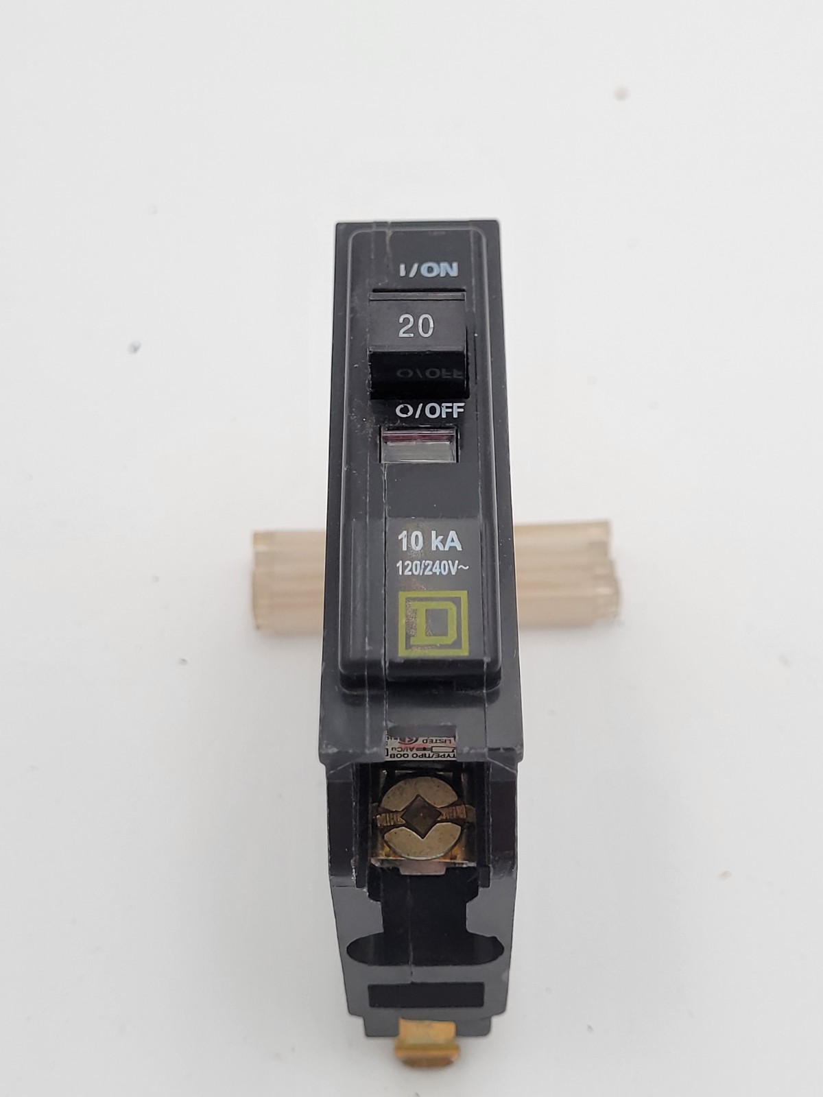 Square D QOB120 20A 1-Pole Bolt On Circuit Breakers Type QOB (Lot of 5) USED
