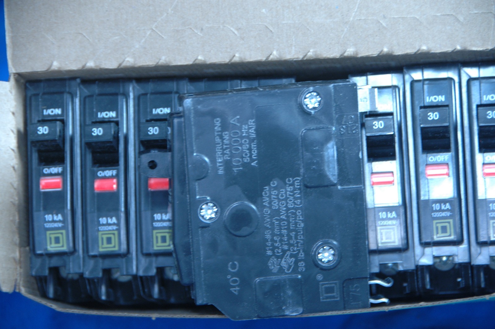 Square D by Schneider QO130CP Electric Pole Circuit Breakers 30A 10 Pack New