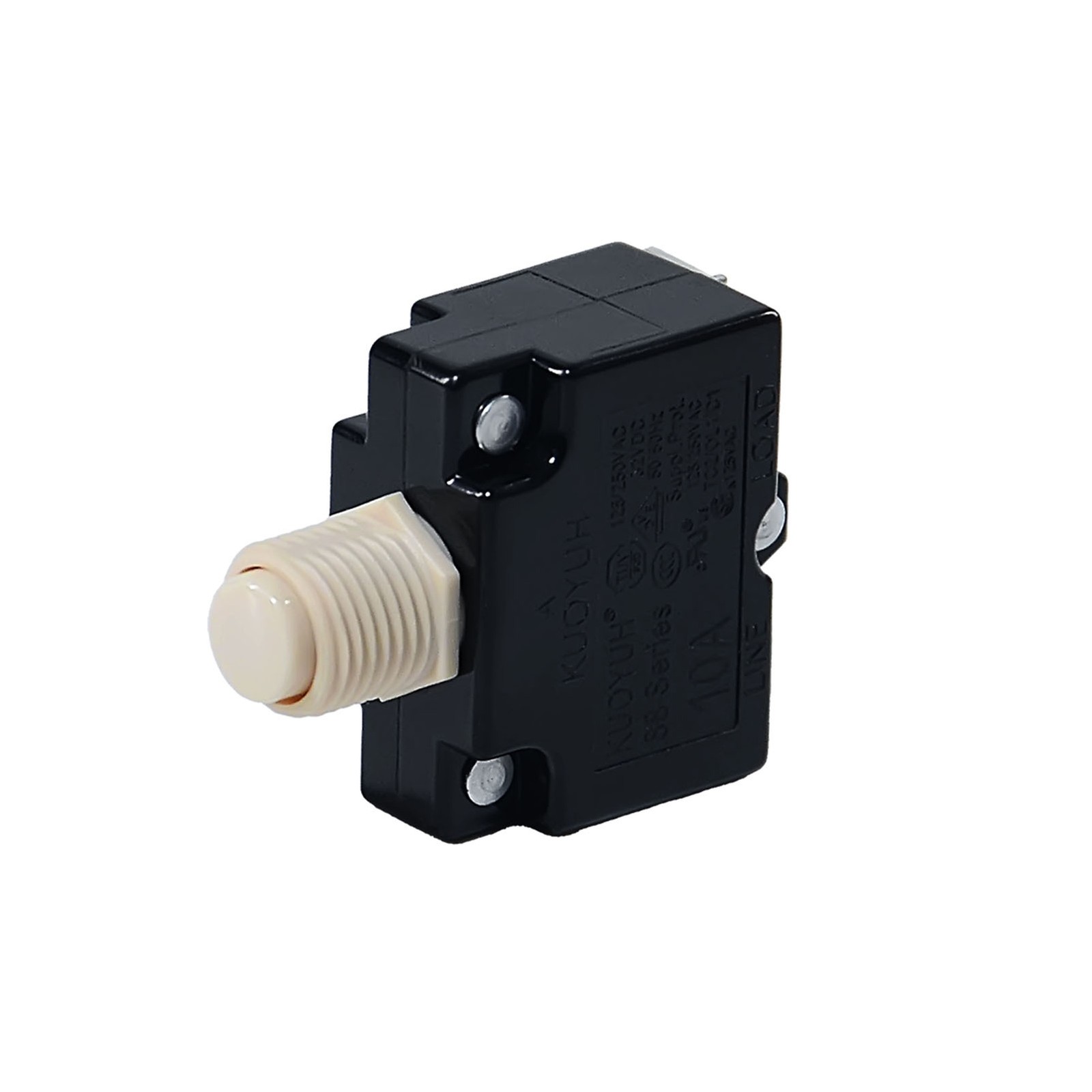 Universal 25 Amp Push Button Thermal Circuit Breaker 12-50V DC 125-250V Volt