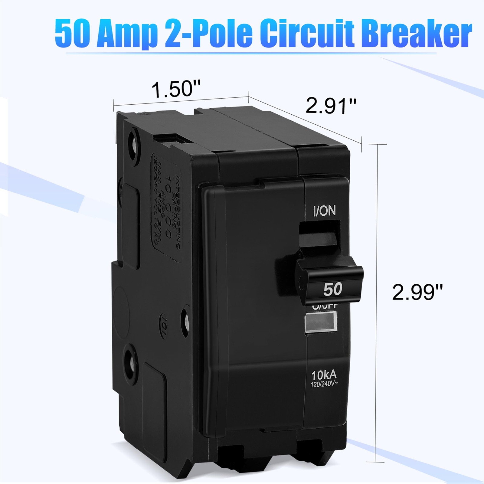 50 Amp 2Pole Circuit Breaker For QO250CP Compatible With SD QO Load Center