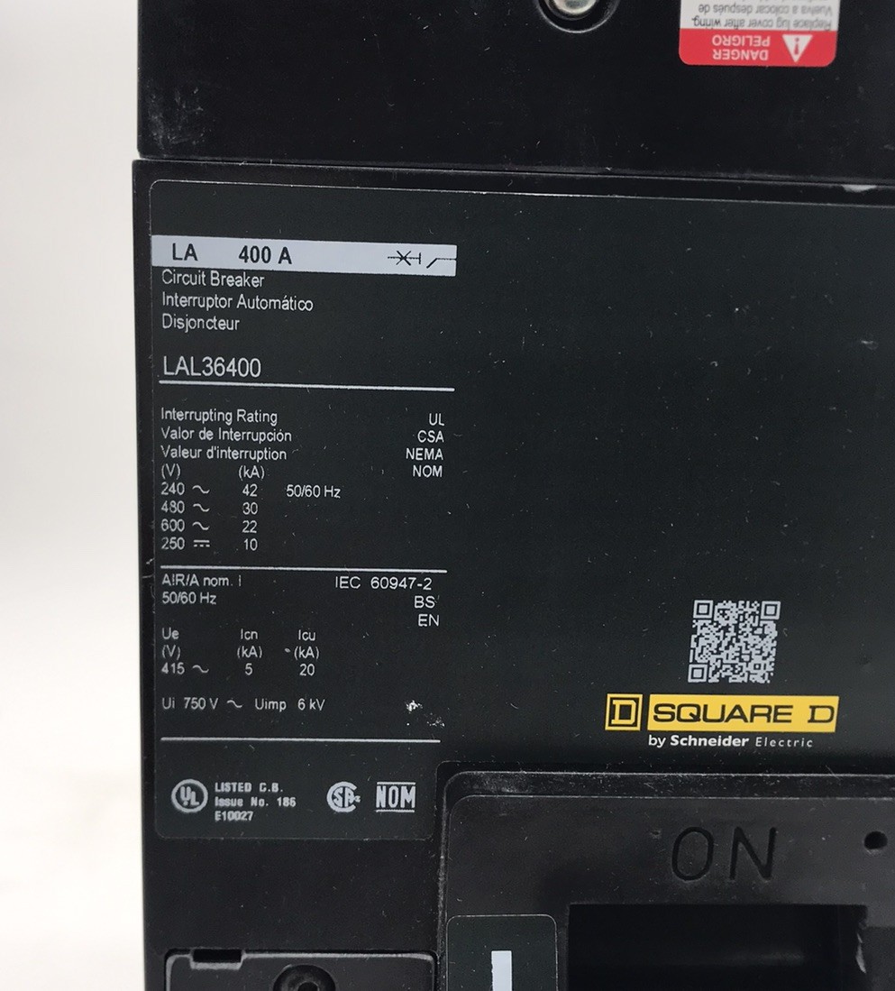 HOUSTON STOCK NEW SQUARE D LAL36400 TYPE LA 400 AMP 600V FREE SHIPPING