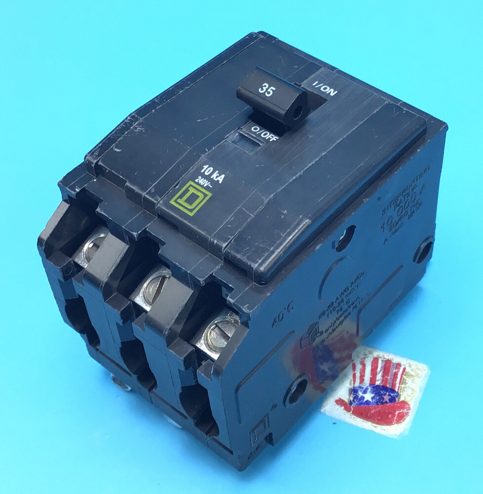 New Circuit Breaker Square D QOB335 35 Amp 3 Pole BOLT ON PANEL ONLY @