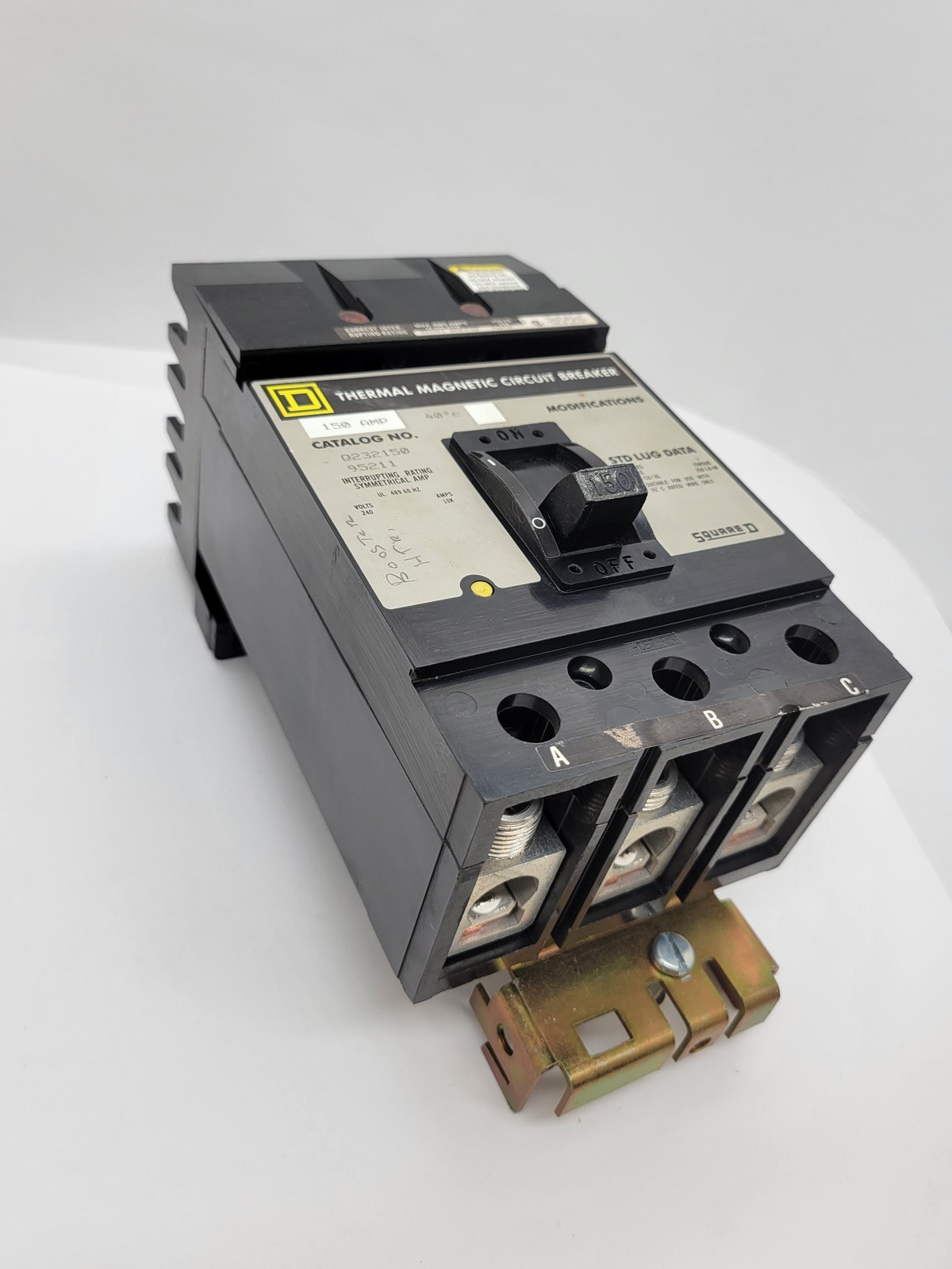 Square D Q232150 I-Line Circuit Breaker 150A 3P 240V 10KA Q2 Gray Face
