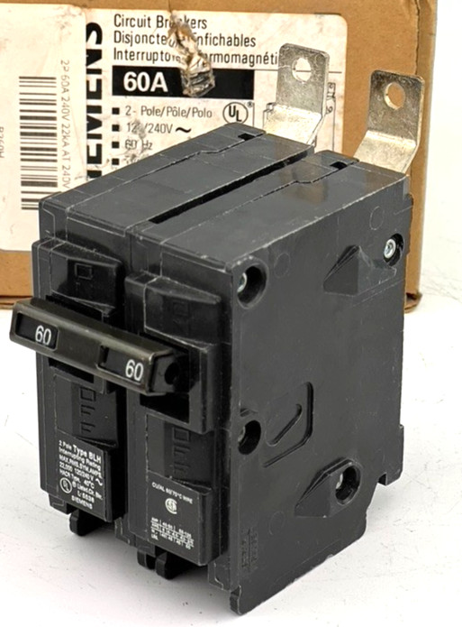 Siemens B260H 60 Amp 2 Pole Circuit Breaker Type BLH 240V Bolt On — NEW (1pc)