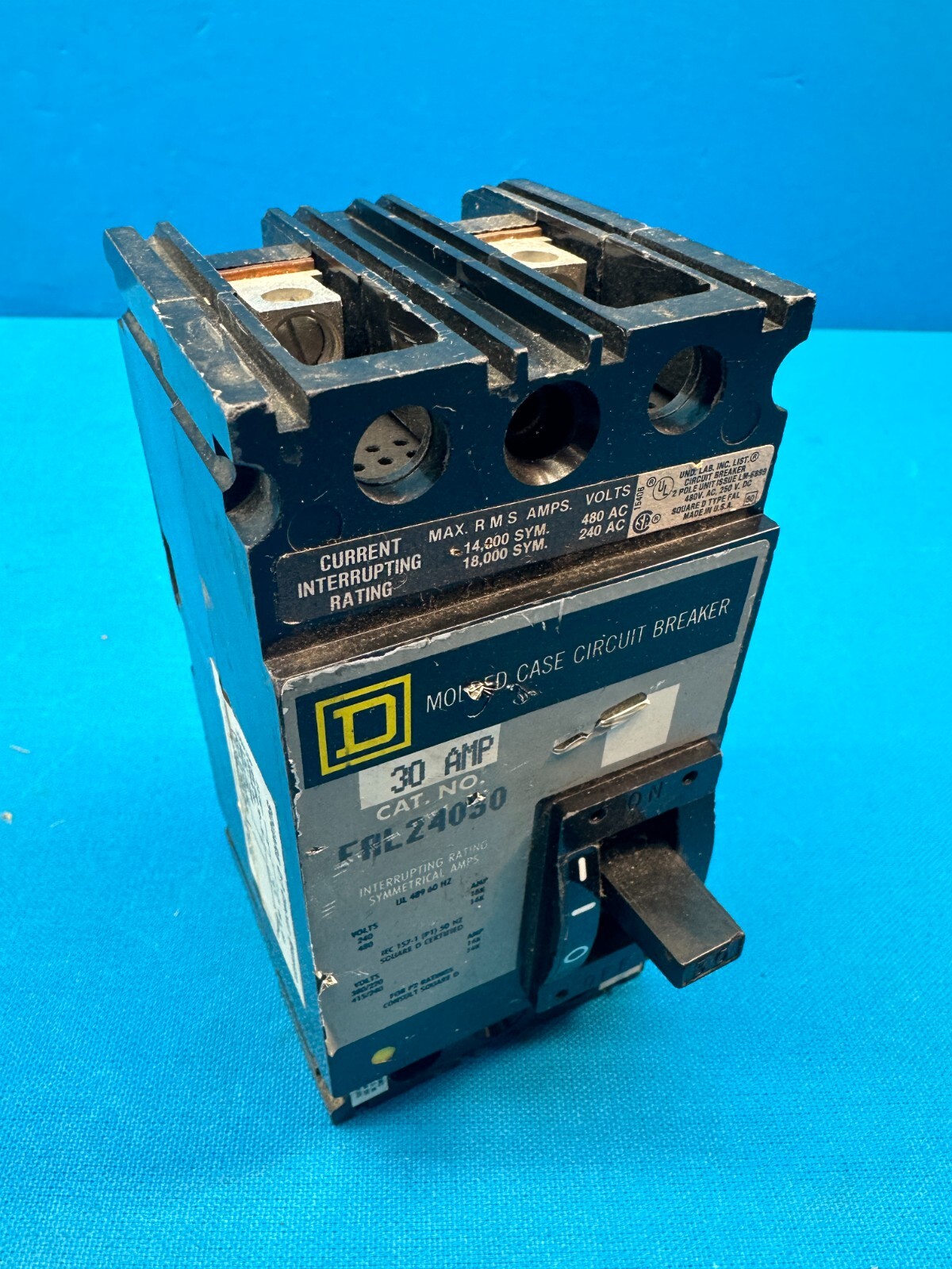Square D FAL24030 30Amp 480Volts 2-Pole Molded Case Circuit Breaker