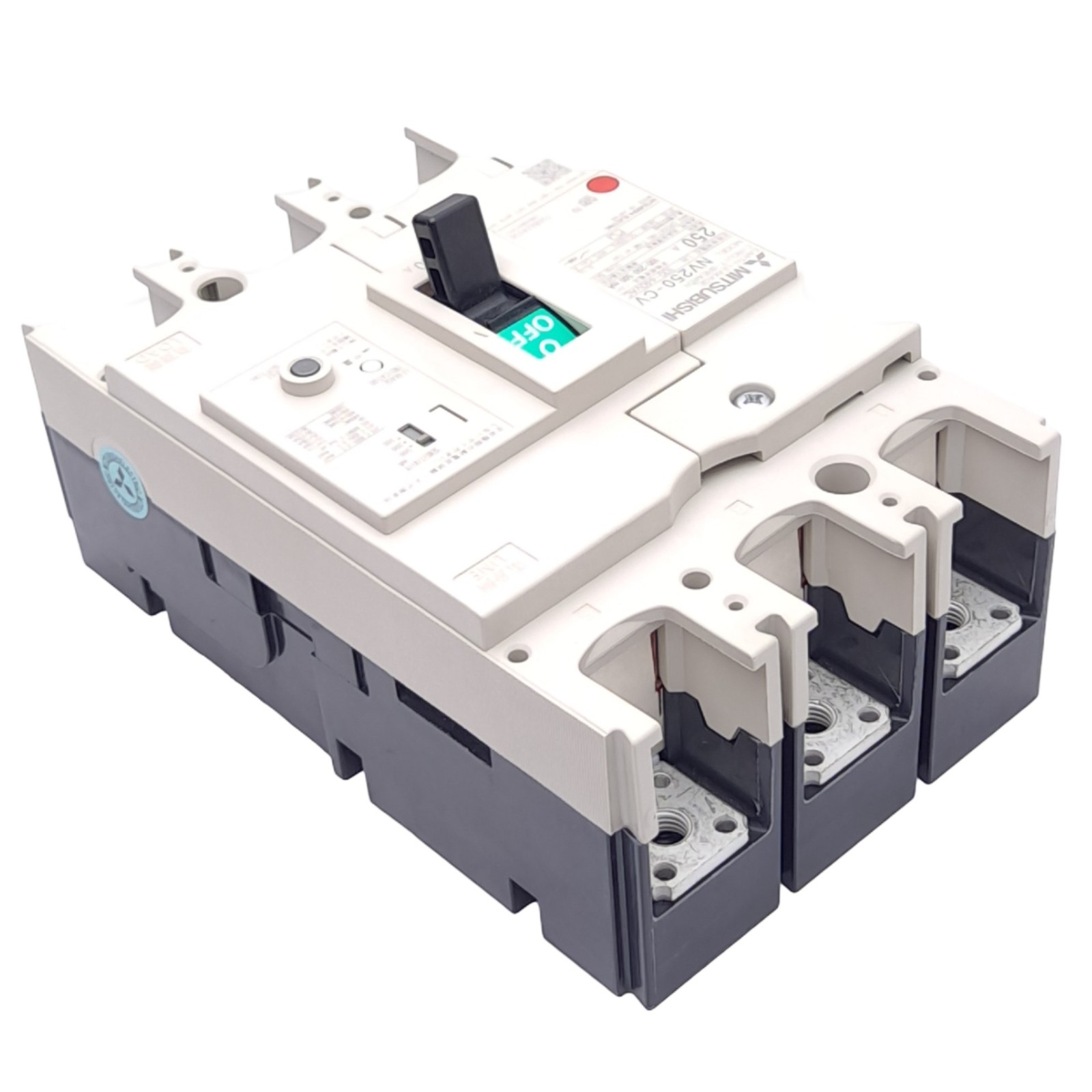 Mitsubishi NV250-CV 3P 250A Earth Leakage Circuit Breaker, 3-Pole, 250A, 440VAC