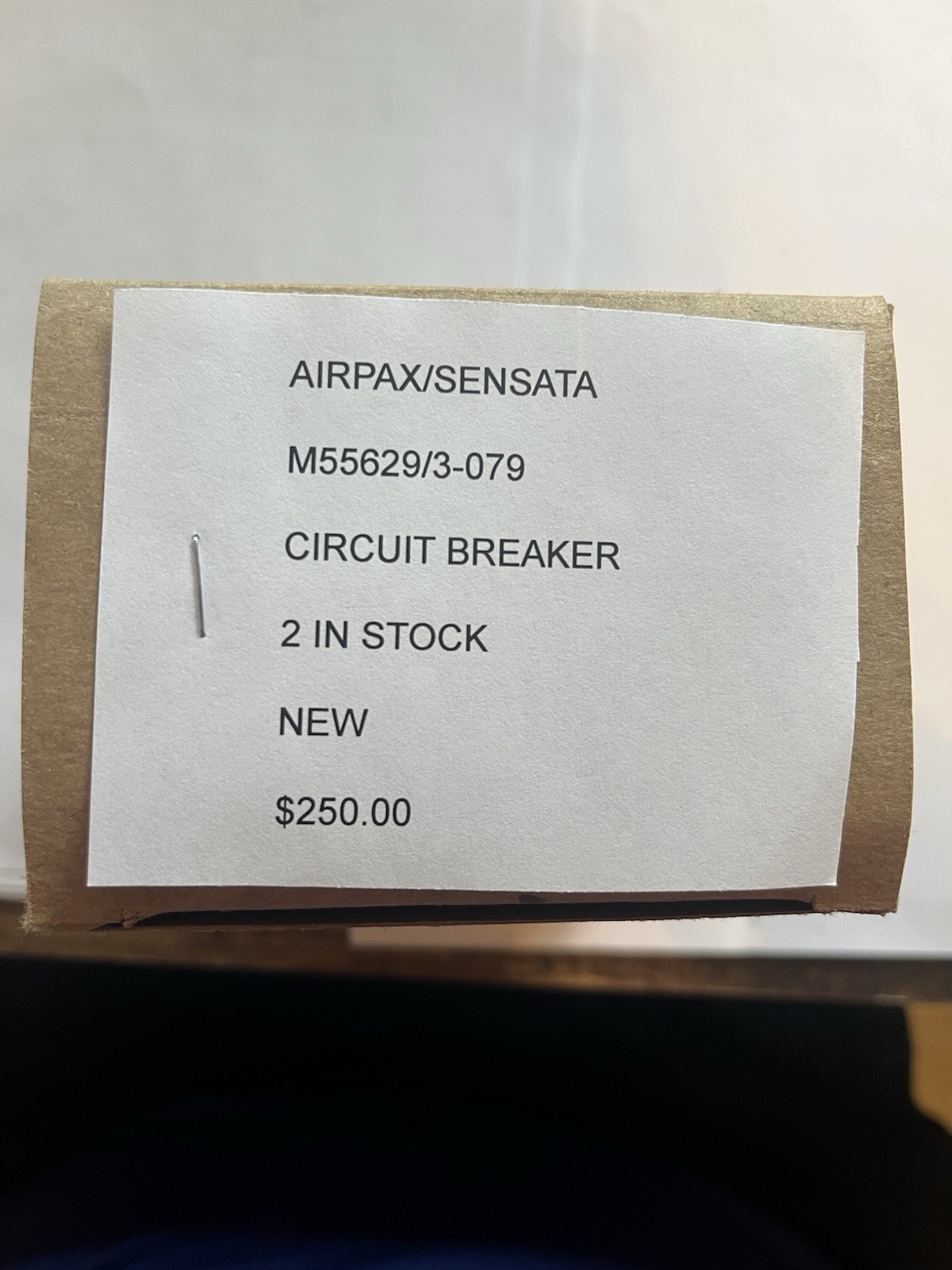 Airpax/Sensata Circuit Breaker 10A 50V DC 2-Pole Time Delay P/N M55629/3-079 (2)