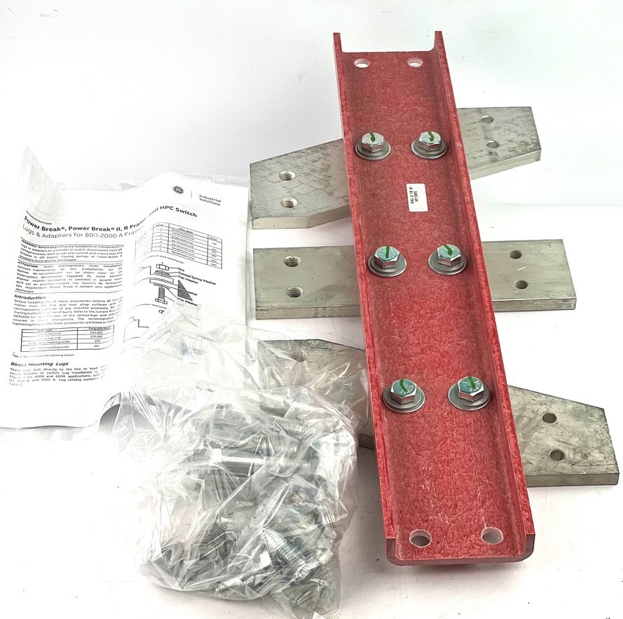 GE TPLUGA16 Power Break Lug Kit 1600A — Missing 3 Terminal Studs — NEW