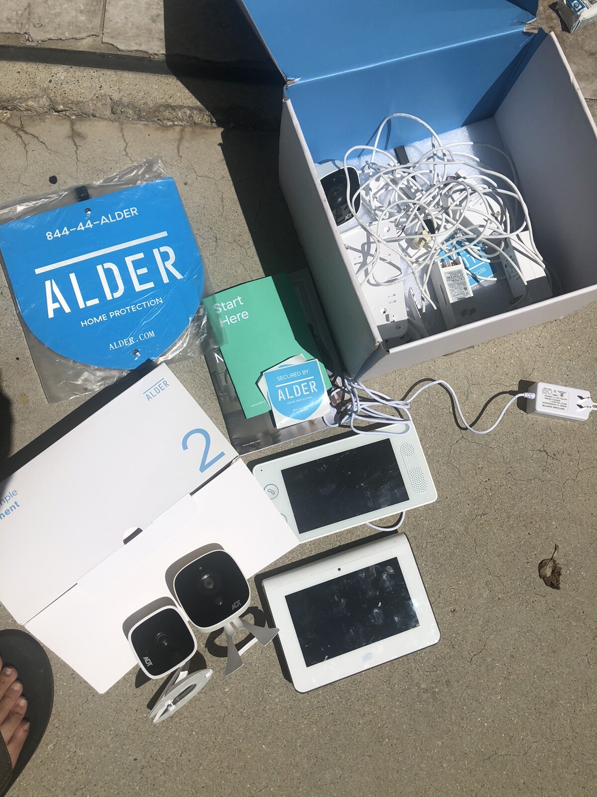 ALDER SIMPLE Home Protection Security System equipment replacement pieces (read)