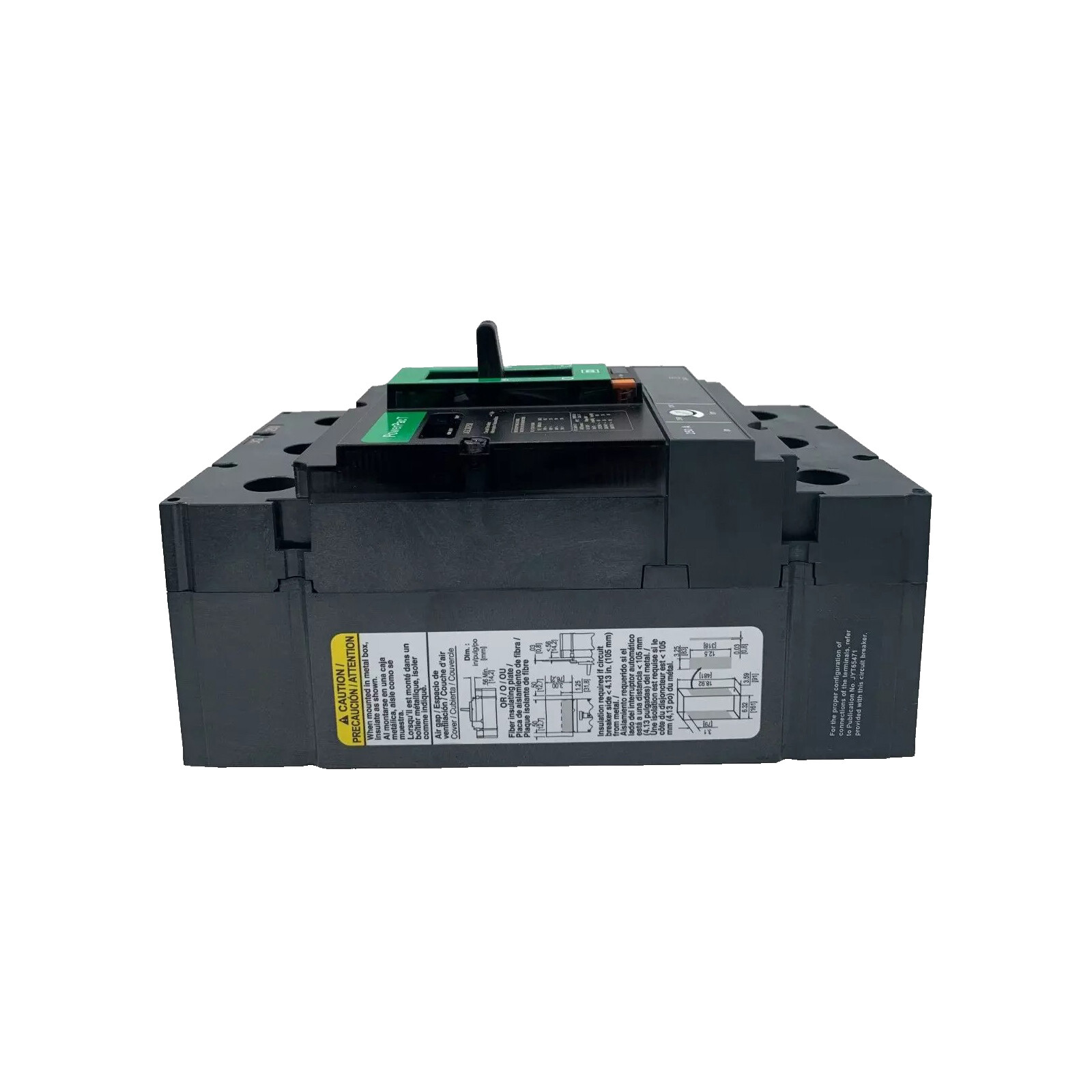 NIB – Square D – JGL36250 – 250A, 3-Pole, 600V, Thermal Magnetic Circuit Breaker