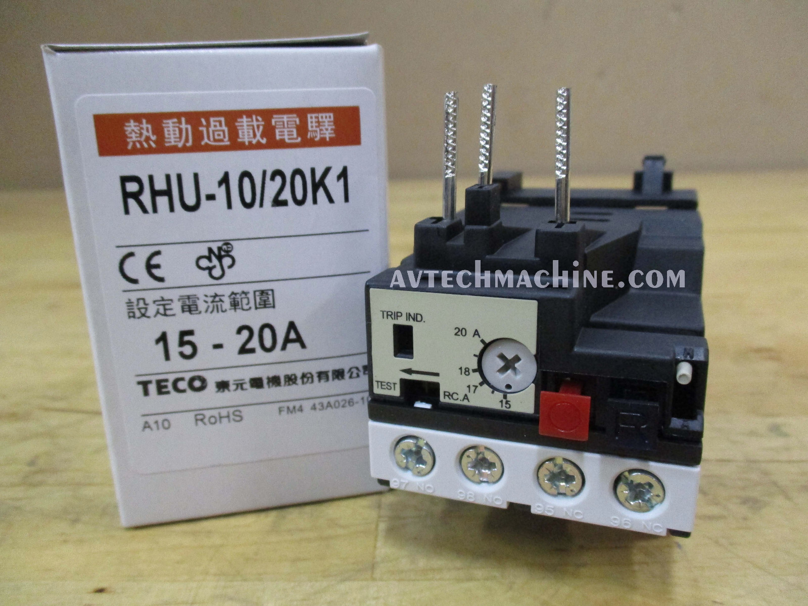 RHU-10/20K1 Teco Thermal Overload 2 Pole 15 – 20 Amp