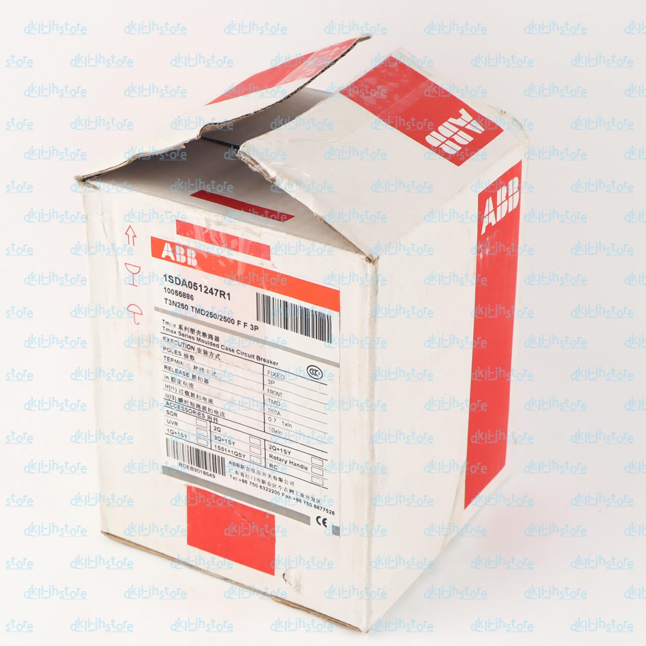 1PCS New ABB TMAX T3N250 TMD250/2500 FF 3P 250A 1SDA051247R1 Circuit Breaker