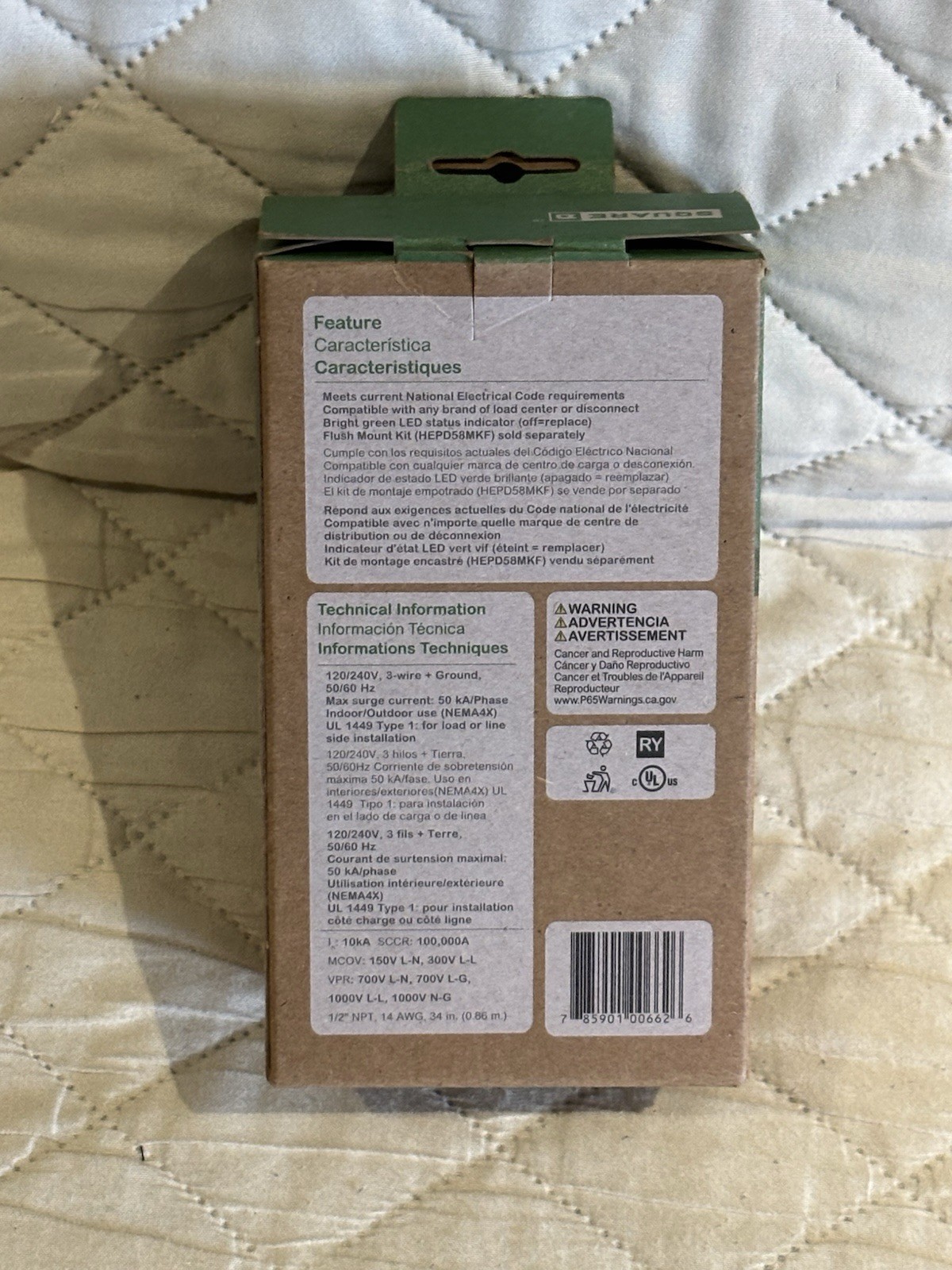 NEW Square D by Schneider HEPD50 50kA Whole Home Surge Protection Device
