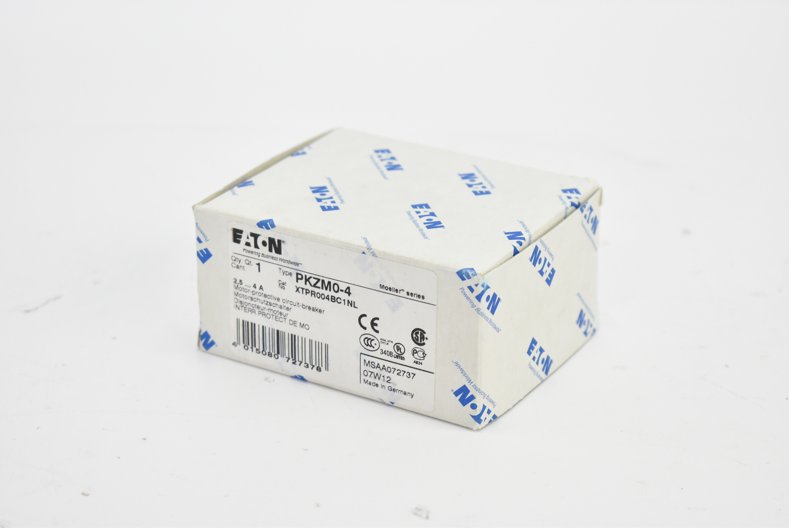 Eaton Circuit Breaker PKZM0-4 XTPR004BC1NL ( MSAA072737 )