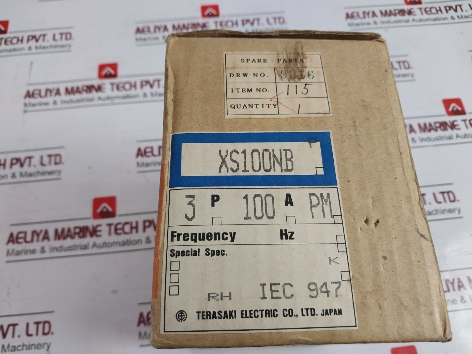 TERASAKI XS100NB TEMBREAK 3 Pole Circuit Breaker 100A AC220V 50KA