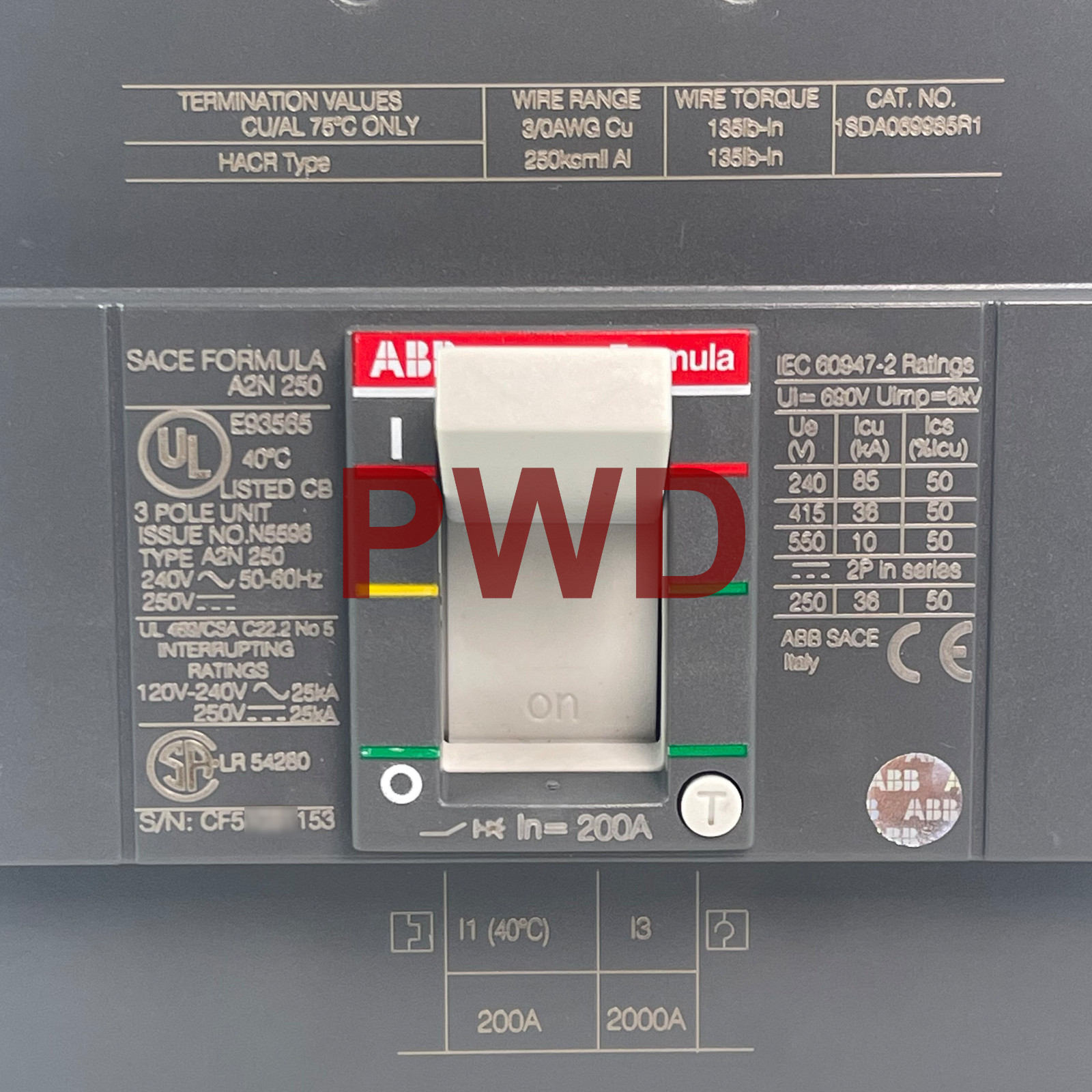 A2N200TW | 1SDA069798R1, ABB, New, In Stock, Warranty & Free 2-Day Shipping