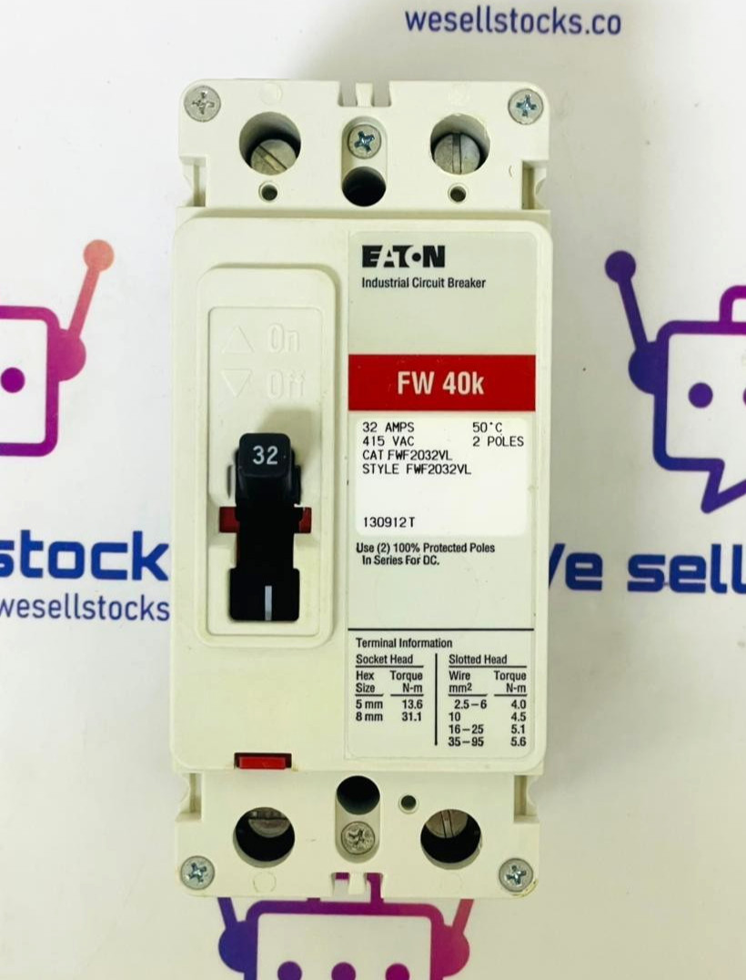 Eaton FWF2032VL Circuit Breaker 32A 2 Pole 415VAC