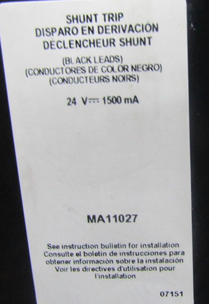 😍SQUARE D 1000A CIRCUIT BREAKER WITH SHUNT AND AUX 600VAC/250DC MHL3610001426