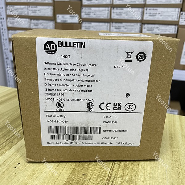 NEW Allen-Bradley 140G-G2C3-C50 3-Pole 480V Molded Case Circuit Breaker