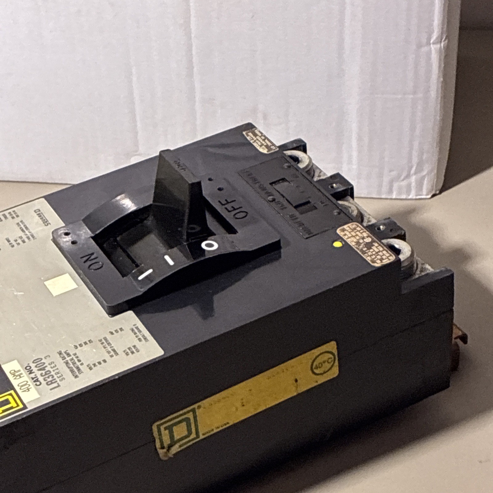 Square D LA36400 3 Pole 400 Amp 600 Vac I-Line Circuit Breaker