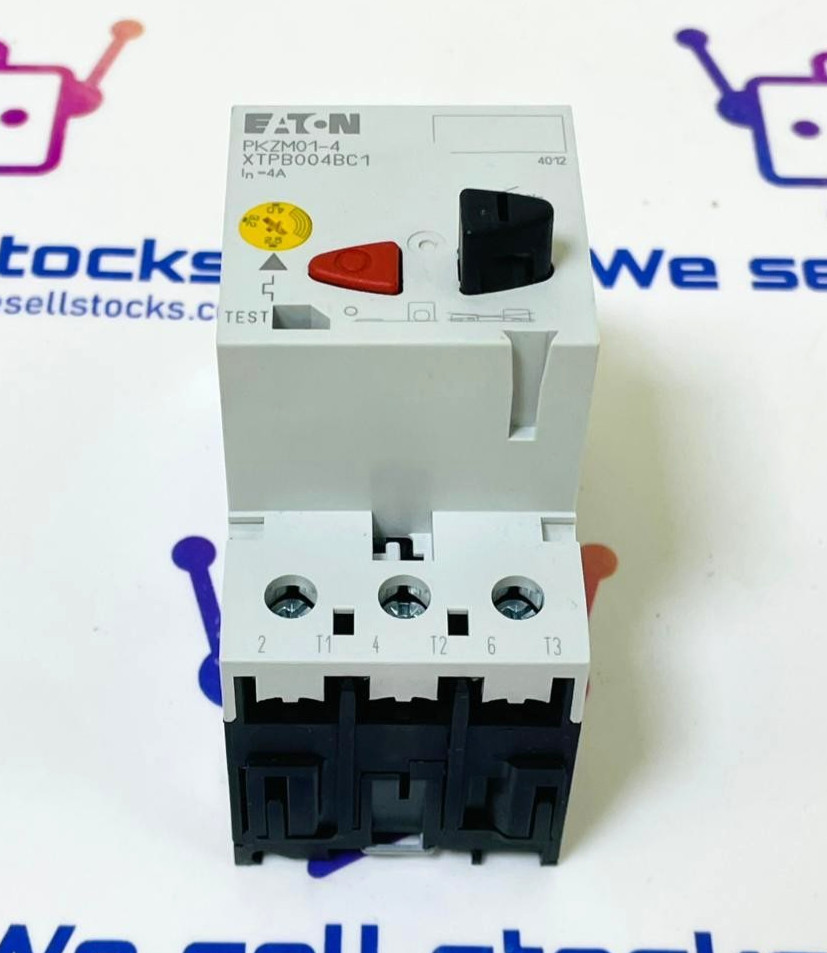 Eaton PKZM01-4 Motor Protection Circuit Breaker XTPB004BC1 2.5-4A 3-Pole