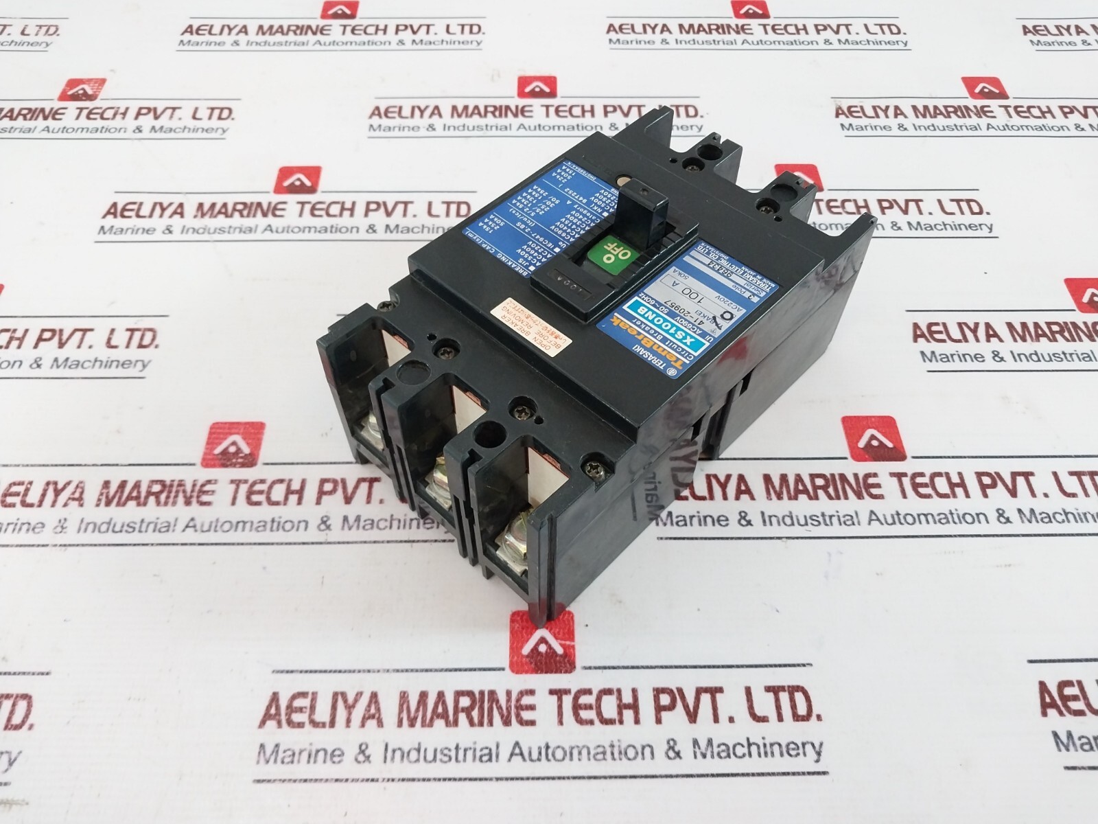 TERASAKI ELECTRIC XS100NB 3 Pole Tembreak Circuit Breaker 100A AC220V 50KA