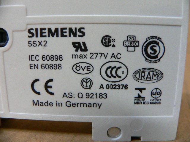 Siemens 5Sx2-C3 Circuit Breaker 3Amp 1Pole 250/440Volt 5Sx2c3