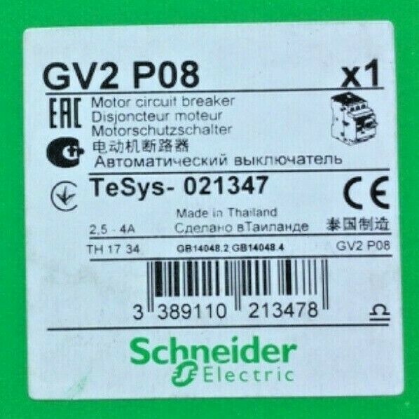 Schneider GV2P08 Motor Circuit Breaker