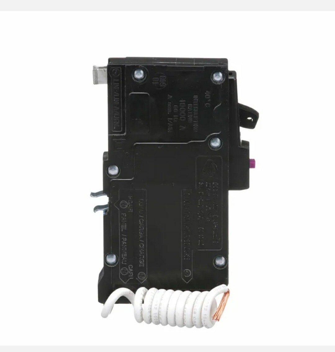 Square D QO120DFC Single-Pole Standard Trip Plug-On Neutral Circuit Breaker 20A