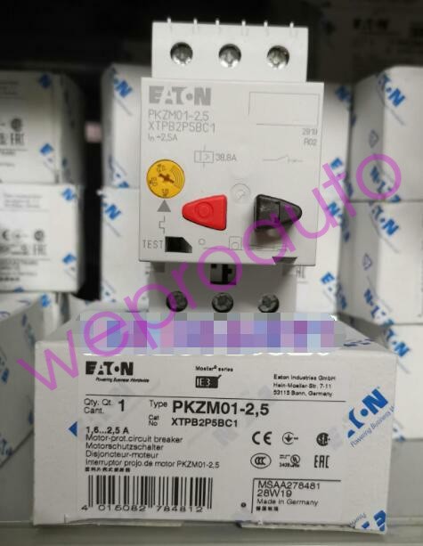 1PCS New Eaton Moeller PKZM01-2.5 XTPB2P5BC1 Circuit Breaker 1.6-2.5A Brand