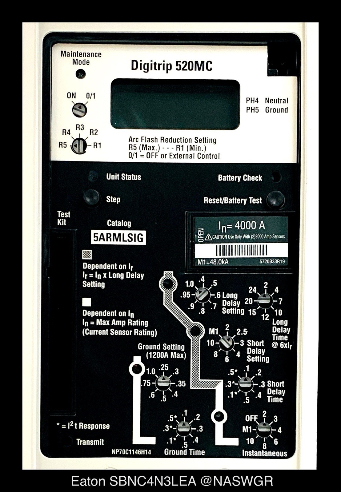 Eaton Magnum SB SBNC4N3LEA Circuit Breaker EO/DO – 4000A – Unused/1Yr Warranty