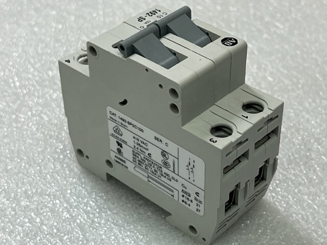 1492-SP2C100 Ser C 2 Pole 10A Miniature Circuit Breaker New in Box