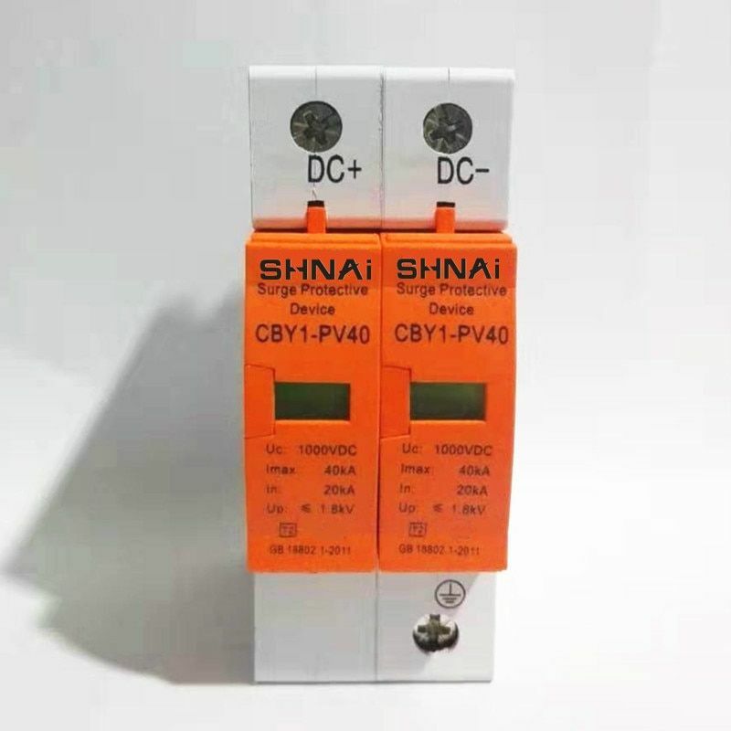 Surge Protective Device 2P 20KA~40KA Low-voltage SPD DC 500V 800V 1000V