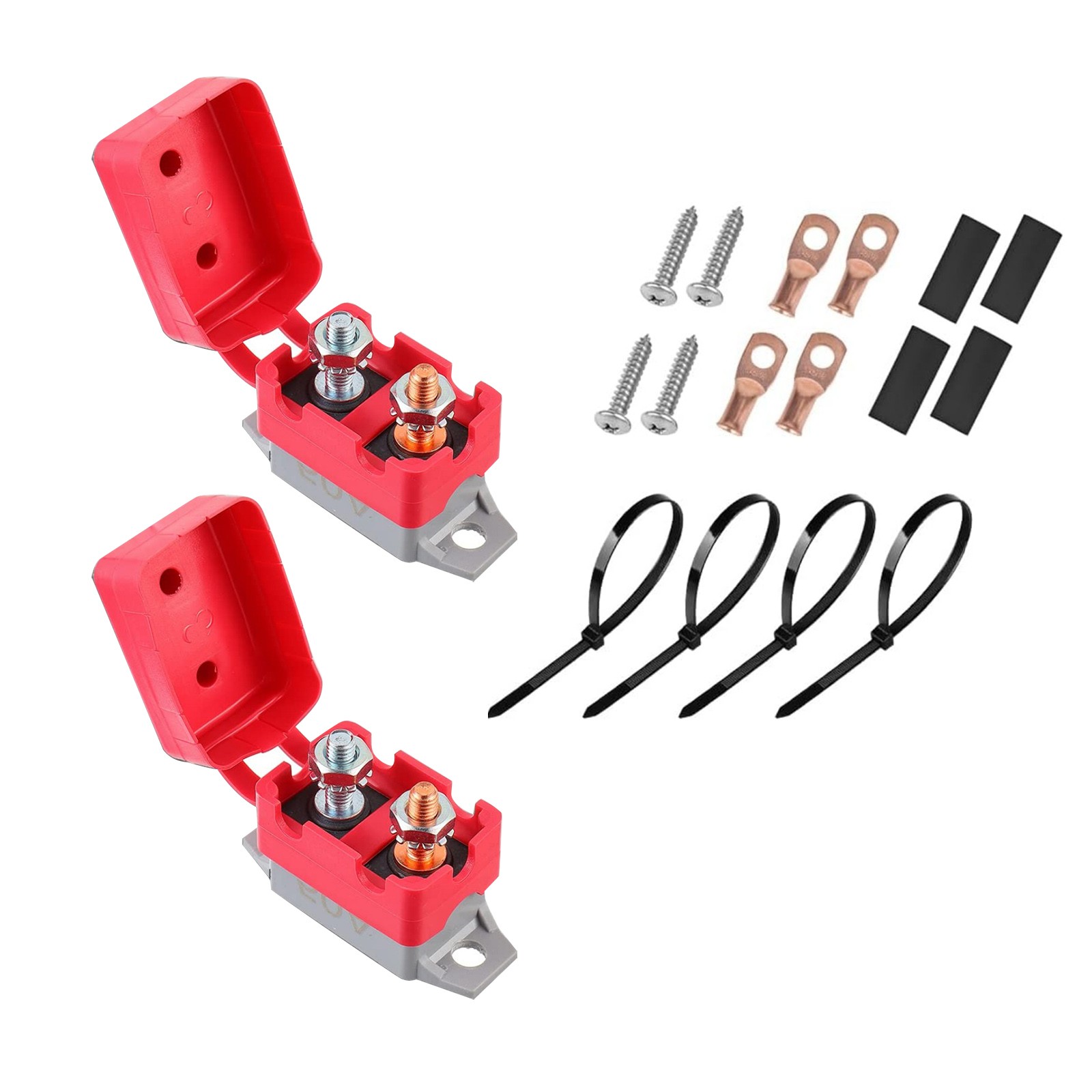 Thermal Protection 50A Circuit Breaker Auto Reset DC12V/24V For Heavy Duty Use