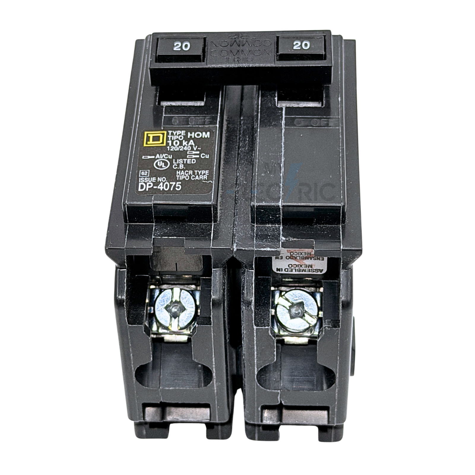 Square D HOM220 20A 2-Pole Circuit Breaker Plug-In 120/240V UL HACR NEW