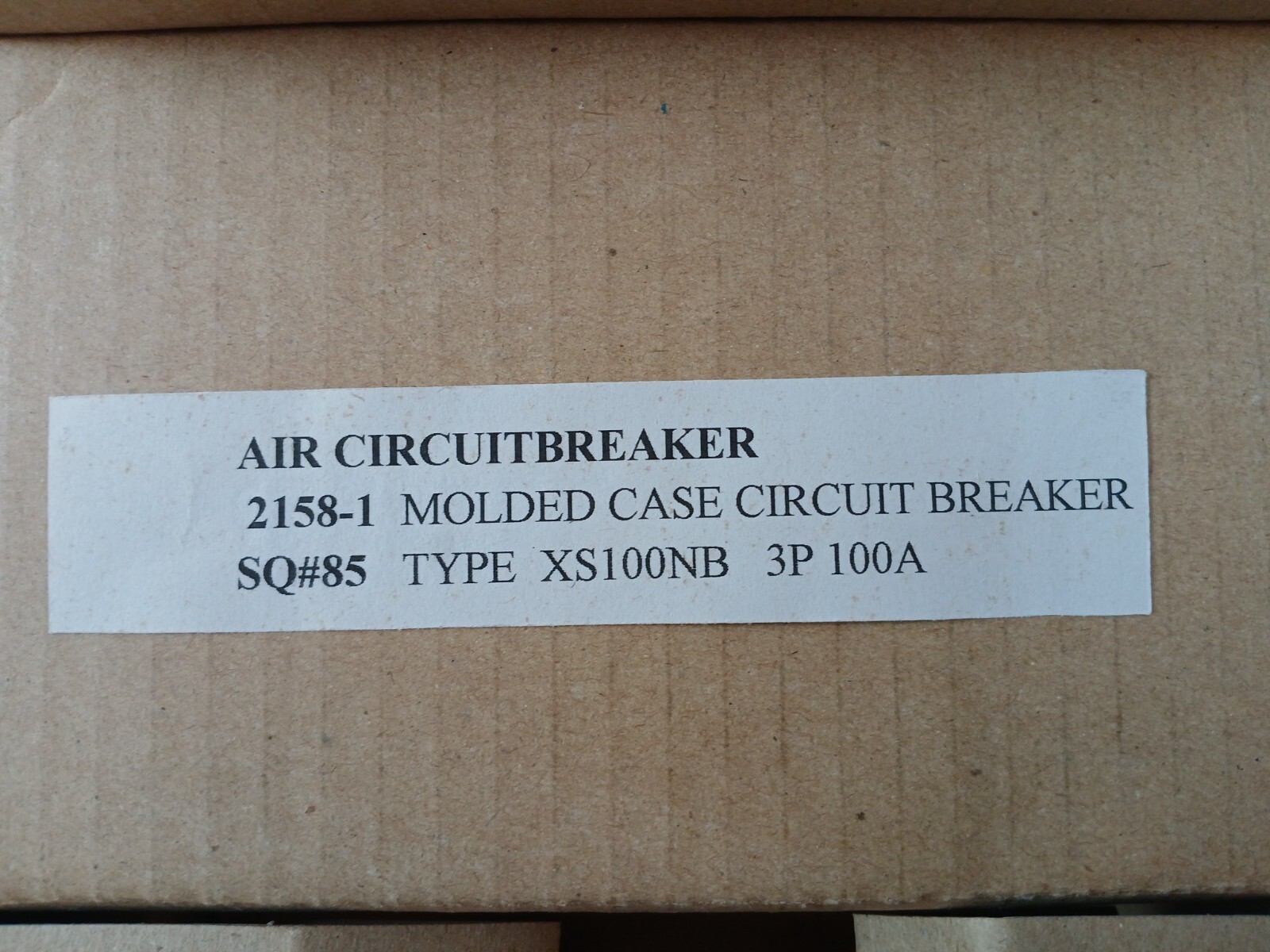 Terasaki Electric XS100NB Molded Case Circuit Breaker 3 Pole 100A AC690V 50-60HZ