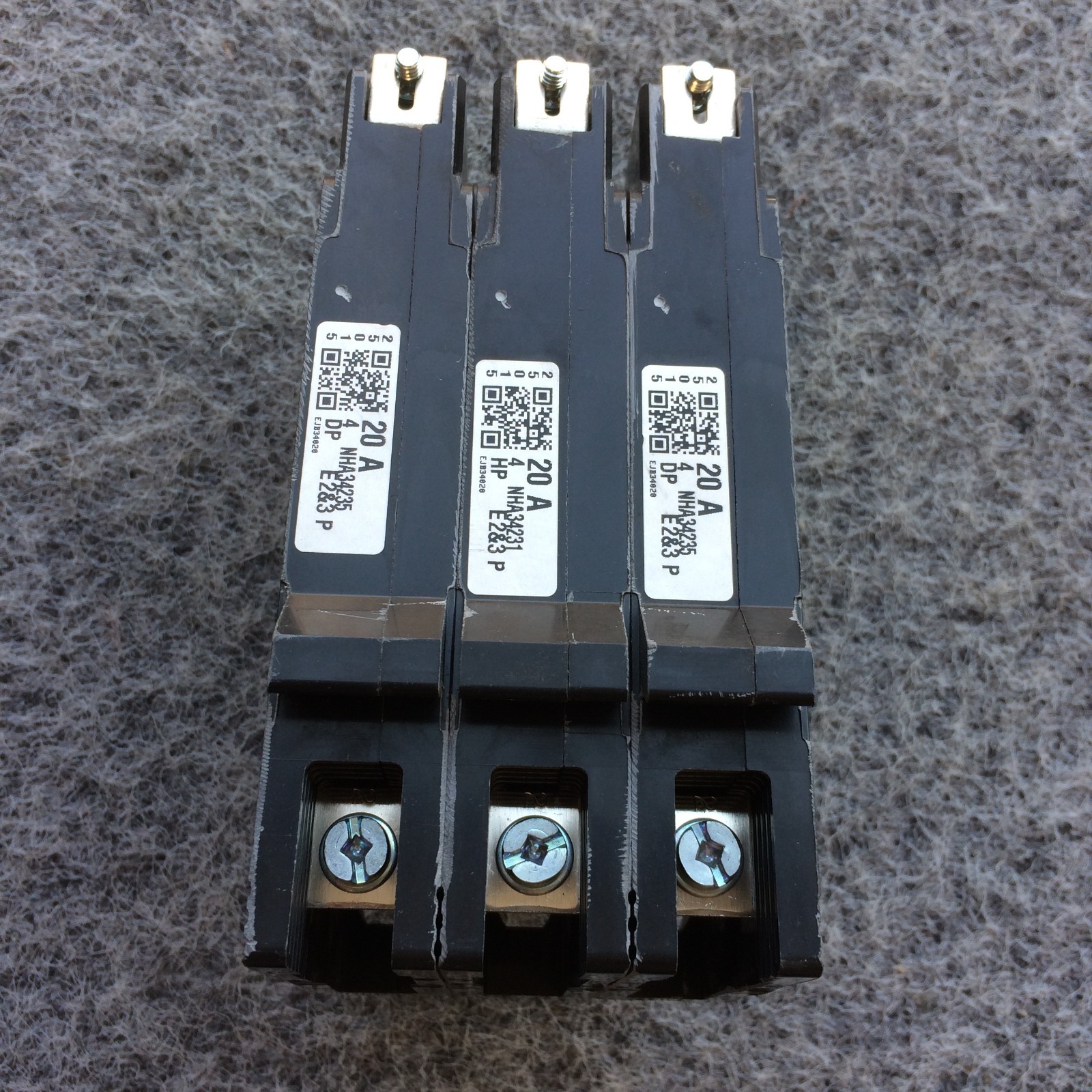 Schneider Electric Square D EJB34020 Mini Circuit Breaker 20A 3 Pole 480Y/277VAC