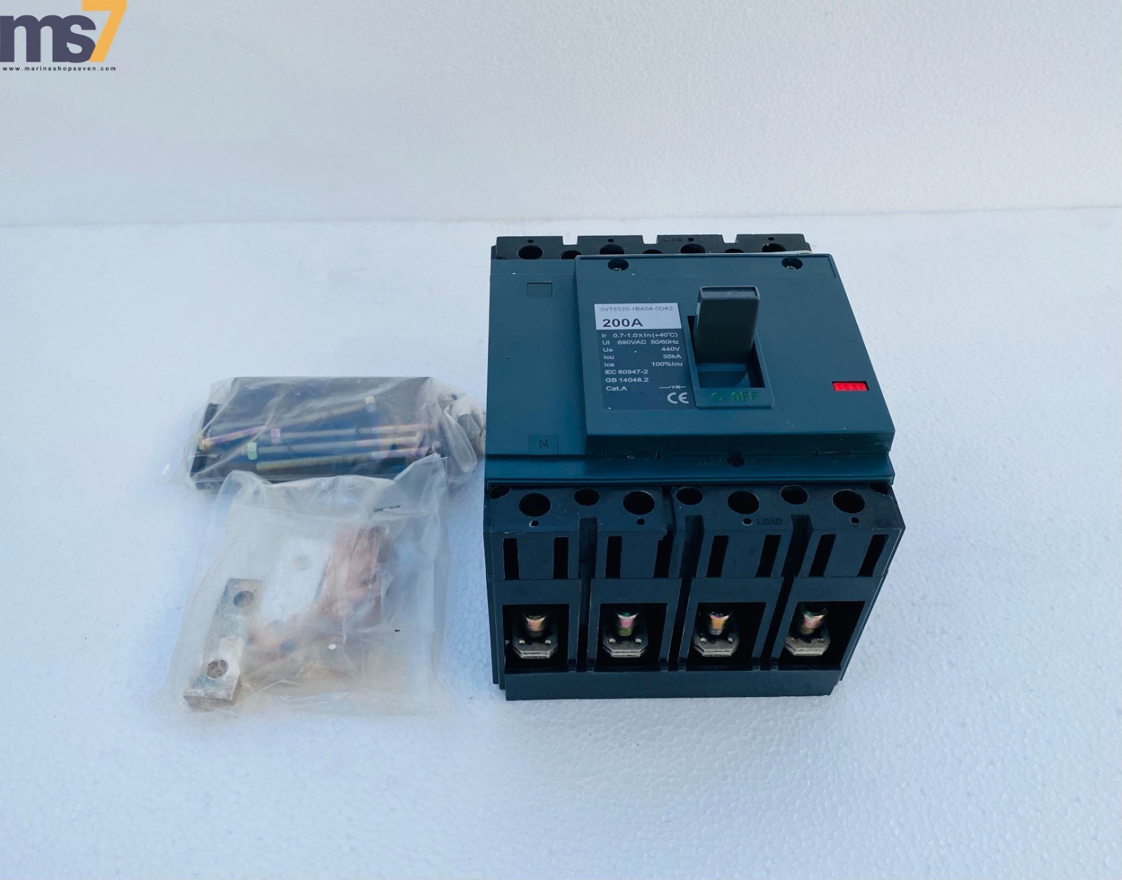 SIEMENS 3VT8320-1BA04-0DA2 VT250N 3VT MOLDED CASE CIRCUIT BREAKER 4P 200A #NE