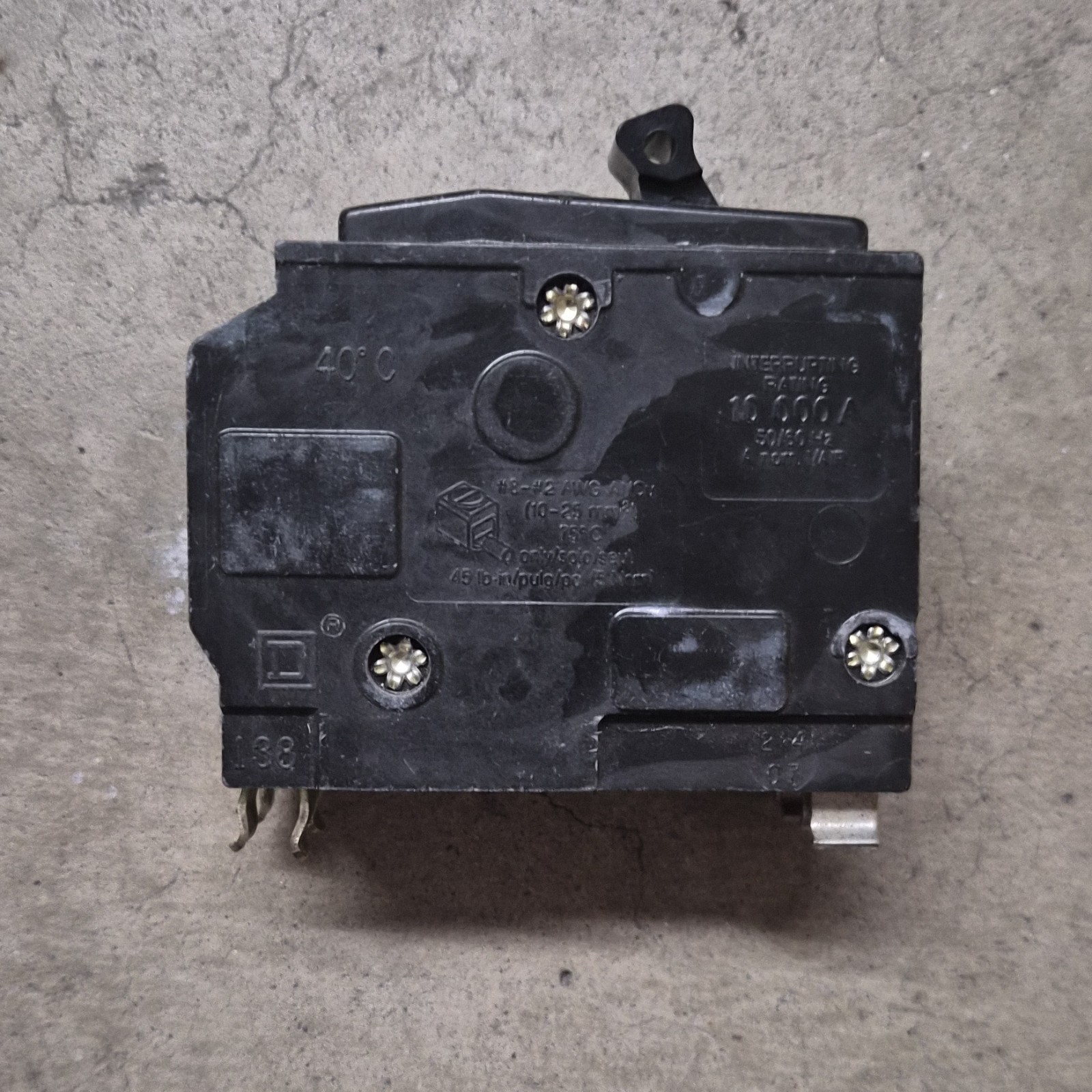 Square D QO250 50A Circuit Breaker 2-Pole Plug-In 120/240V