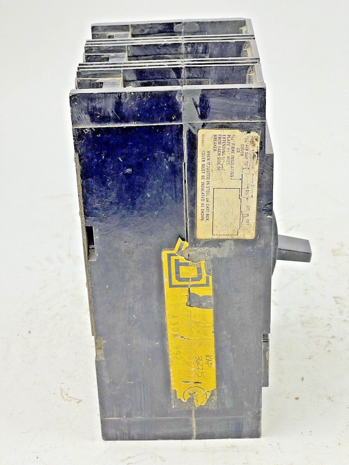SQUARE D – KAP-36225 – CIRCUIT BREAKER – 225 AMP, 3 POLE, 600 VAC