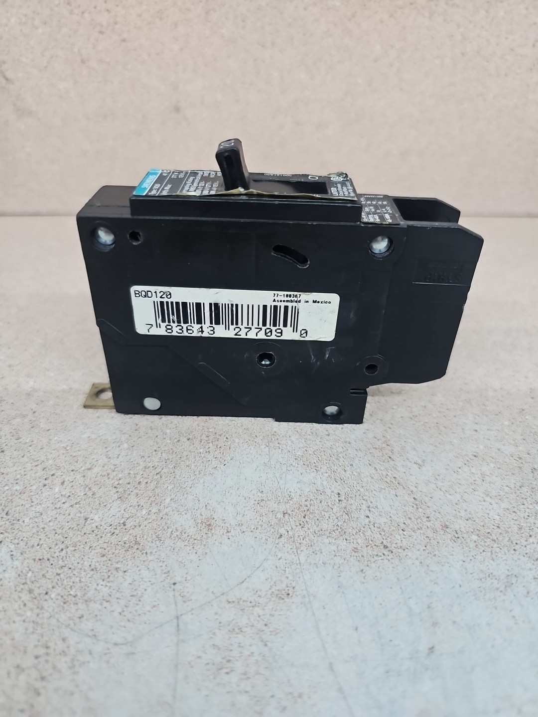 1) Siemens BQD120 20 Amp 277V 1 Pole Type BQD Bolt-On Circuit Breaker
