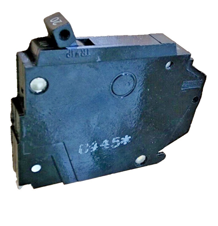 (QTY:2) GE TQP120 1 Pole 20 Amp 120/240V TYPE TQP, THQP Circuit Breaker