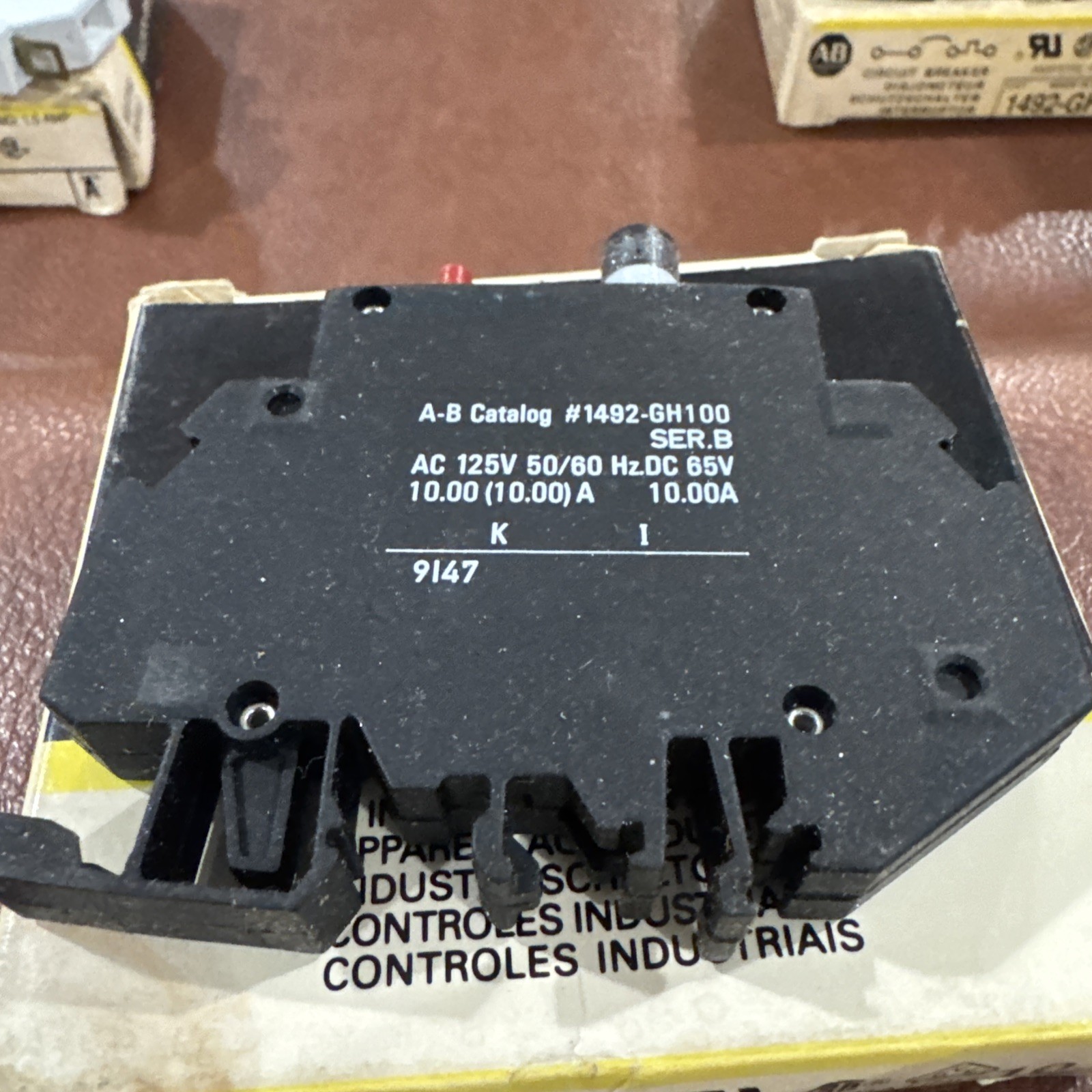 Lot of 3 Allen Bradley Single Pole Circuit Breaker 1492 GH015 GH100 GH150