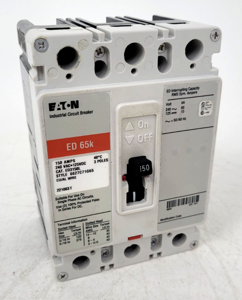 ED3150L Eaton 150 Amp 240 VAC Circuit Breaker – Next Day Option