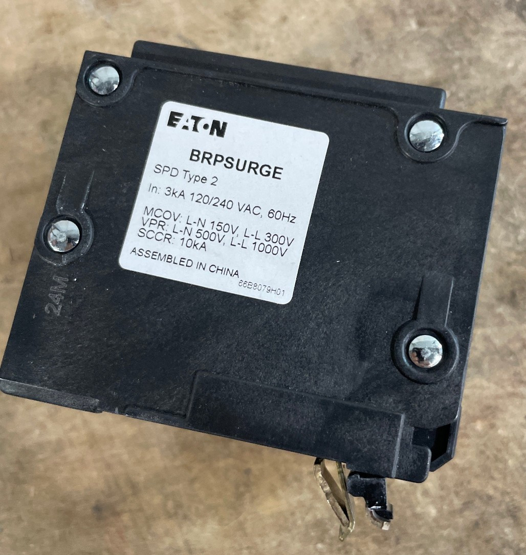 Eaton BRPSURGE Type BR circuit breaker surge protective device, 2 Pole