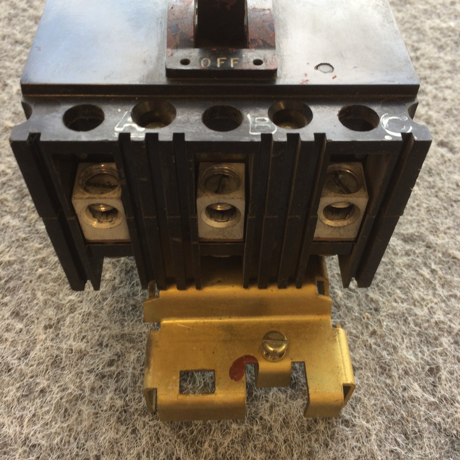 Square D FA36050 3 Pole 50 Amp 480V Relabeled Gray Circuit Breaker Handle Lock
