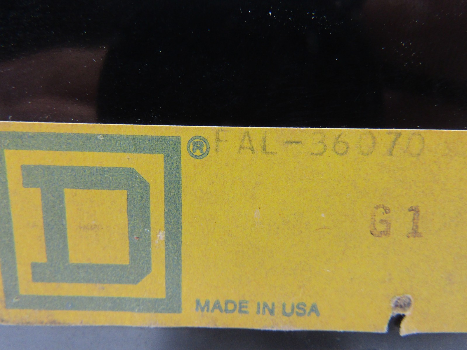 Square D FAL-36070 70 Amp 600V 3-Pole Circuit Breaker 70A 600 VAC Chipped