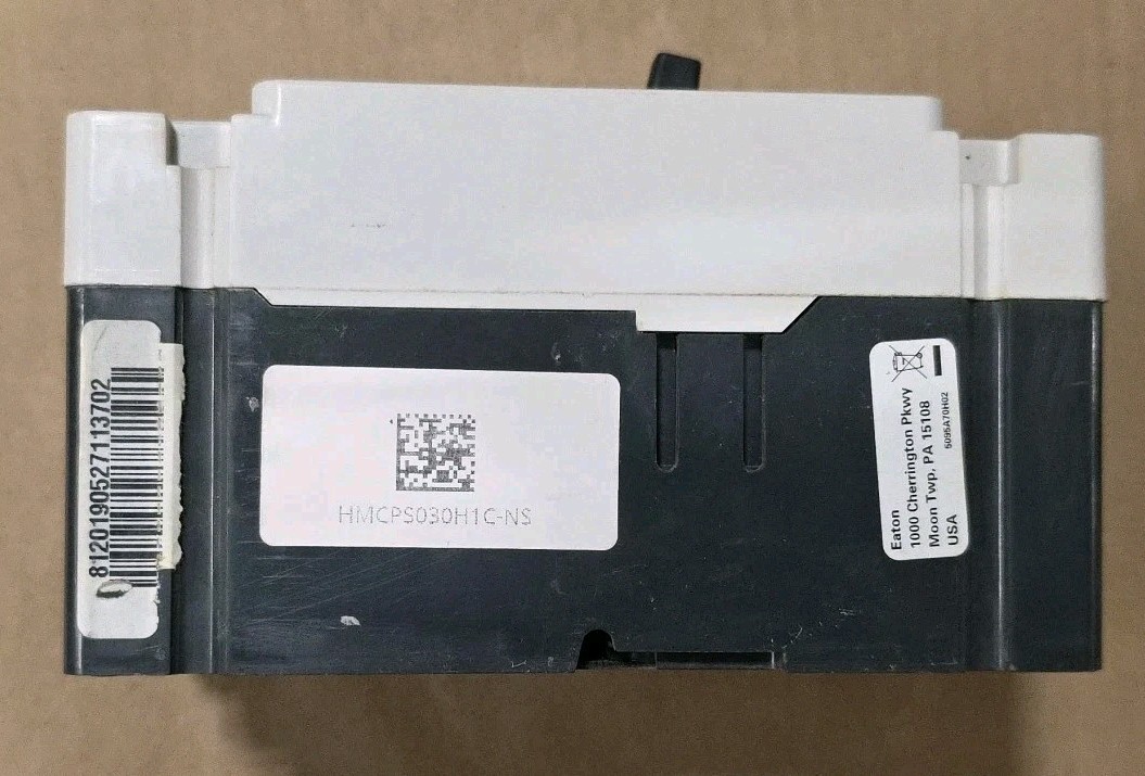 Eaton Westinghouse HMCPS HMCPS030H1C 3 Pole 30 Amp 600v Circuit Breaker