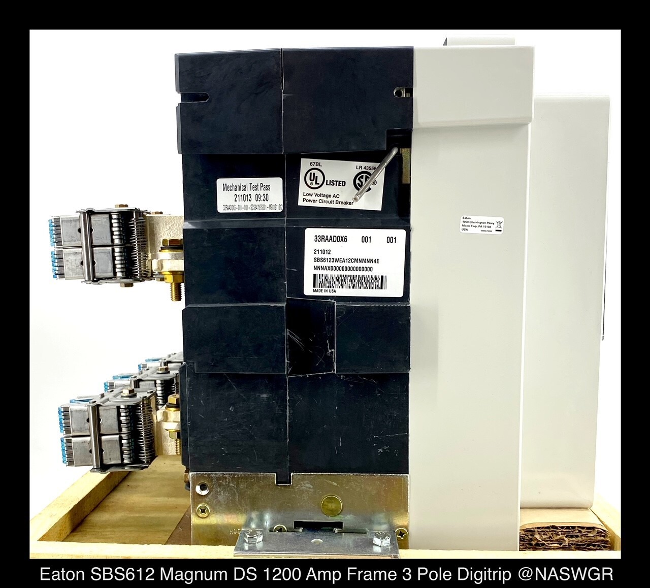 Eaton Magnum SB SBS612 Breaker (M/O,D/O) ~ 1200 Amp – Unused Surplus