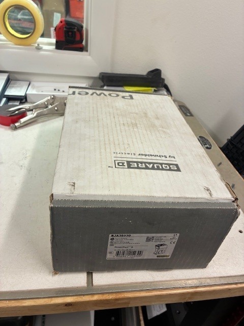 Square D PowerPact B 600V 30A 3-Pole Circuit Breaker (BJA36030) Brand New